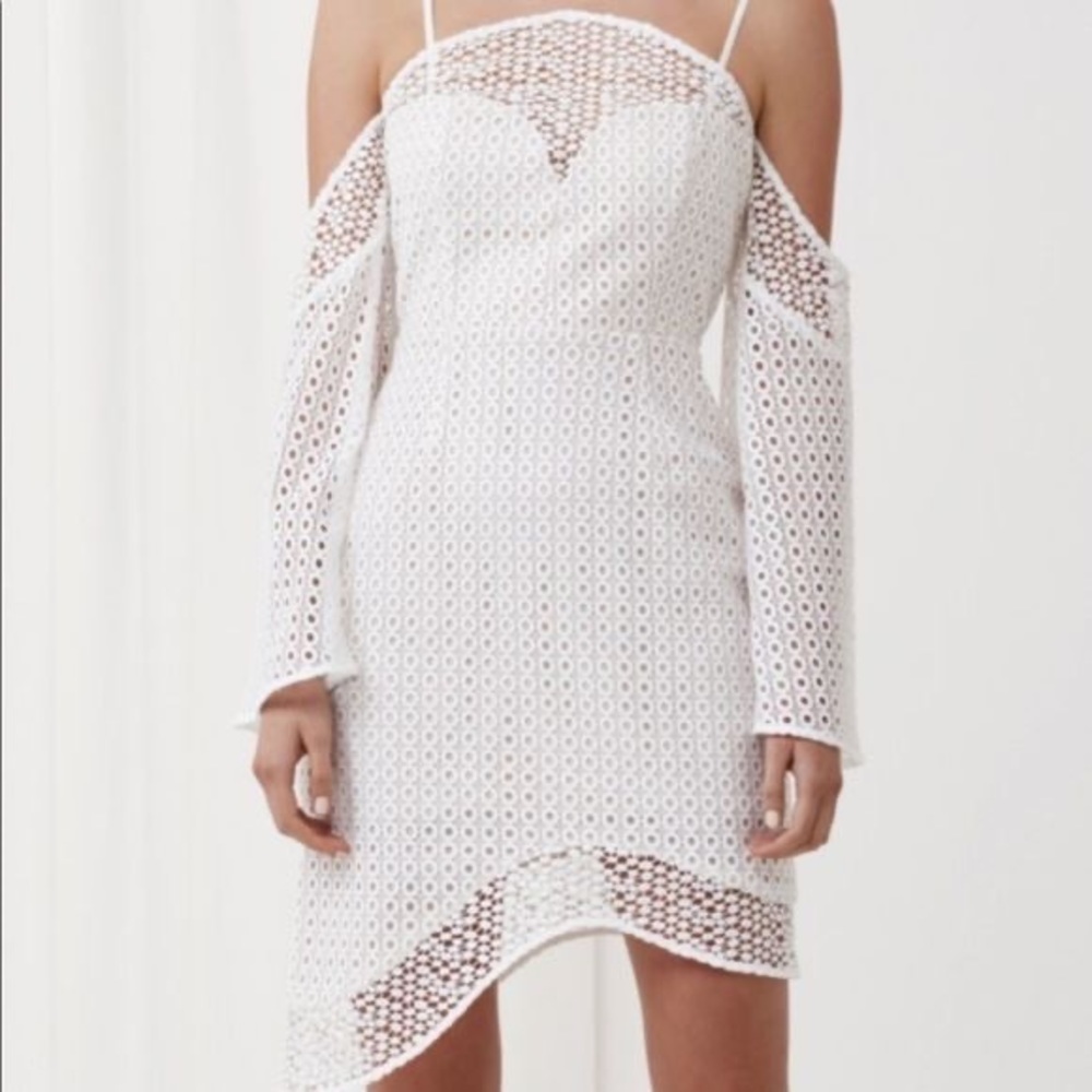 Keepsake Lace Asymmetrical Dress Size S